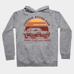 Custom Retro Car. Limited Edition Hoodie